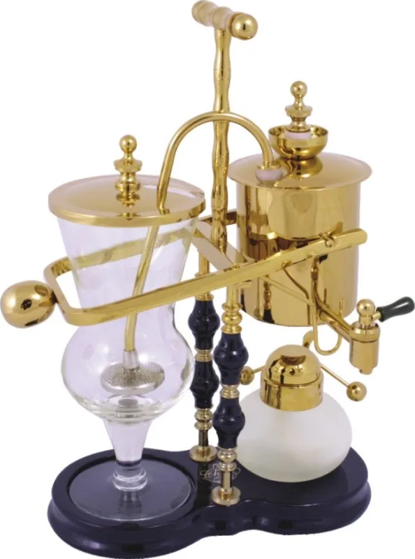 Роскошная розовая Золотая балансирующая Кофеварка roayl syphon/сифонная Кофеварка/чайник с высоким качеством, Идеальный Рождественский подарок - Цвет: Gold with black