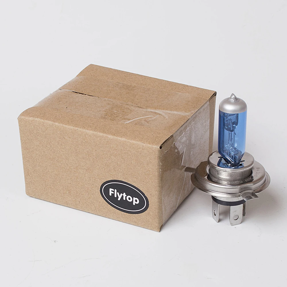 Hippcron из 2 предметов 12 V 60/55 W Супер белый H4 галогенная лампа+ из 2 предметов 501 W5W T10 натуральный голубой светодиодные лампы фар автомобиля
