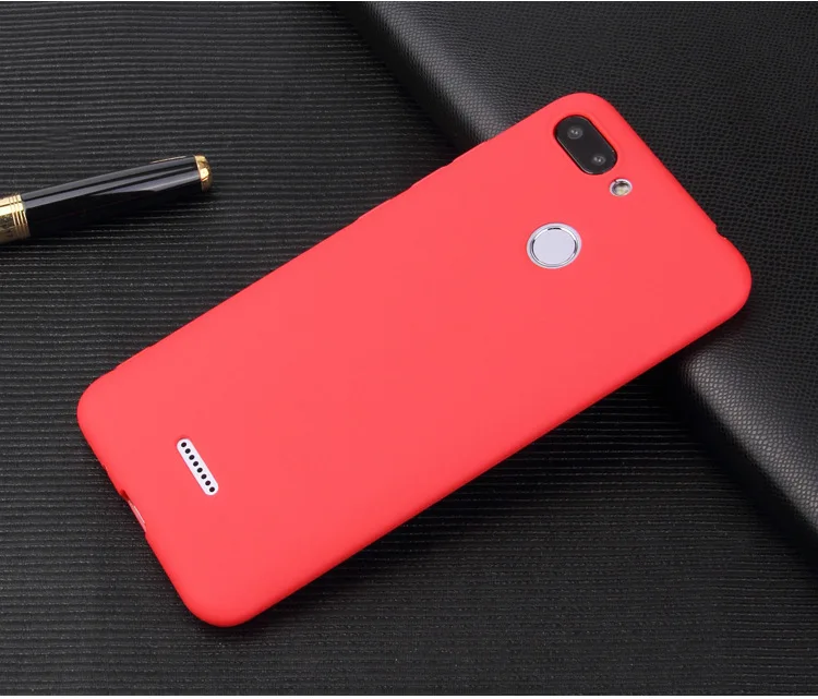 Чехол для Xiaomi Redmi 6 мягкий чехол телефона из ТПУ милое желеобразное матовое