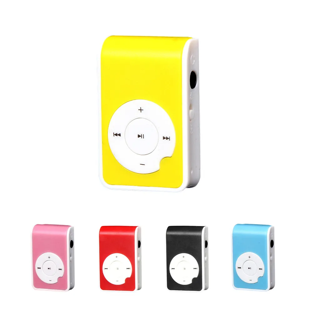 Новый портативный MP3 плеер 32 Гб музыкальный с мини зажимом металлический USB