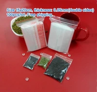 100pcslot high quality transparent pe zip lock jewelry gift packaging bags 1520cm clear plastic bags for clothing storage