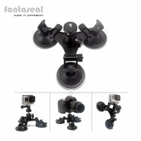 fantaseal tri cup car suction mount wball headwindow glass mount tripod for dslrcamcorder gopro hero 987 sony fdr x3000