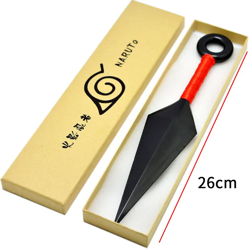 1red Аниме Наруто Косплей оружие Какаши Саске нож Shuriken ниндзя СКРЫТОЕ ОРУЖИЕ унисекс игрушки Экспо реквизит мультфильм подарок - Цвет: 1red
