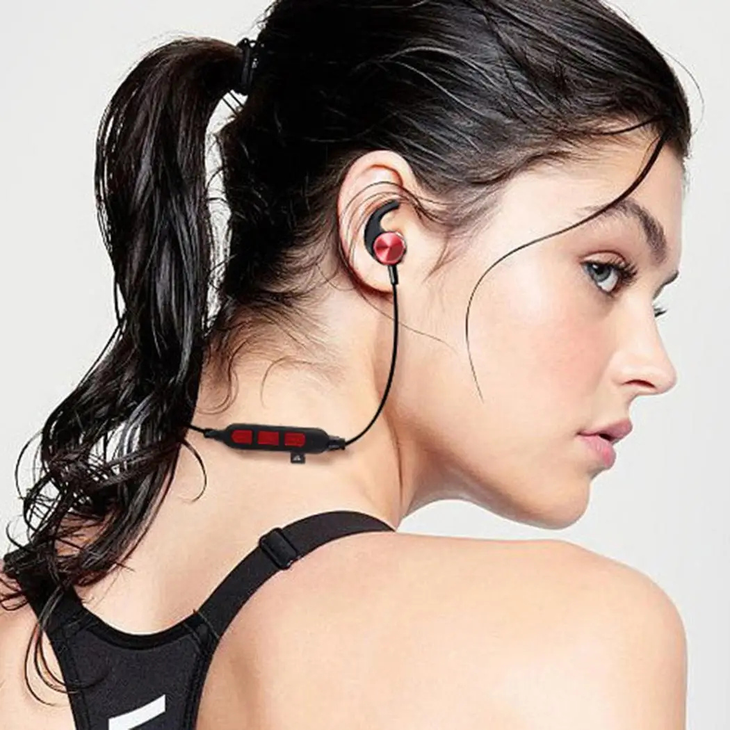 Беспроводные наушники Neckband Bluetooth 4 1 бинауральные стерео задние Висячие Наушники