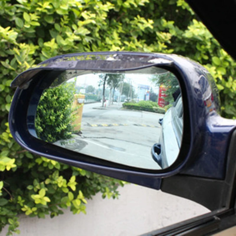 Universal Flexible PVC Car Accessories Rearview Mirror Rain Shade Rainproof Blades Back Eyebrow Cover 2Pcs | Автомобили и