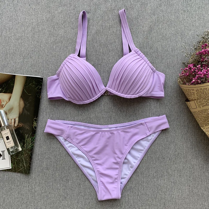 Сексуальный бикини 2019 женский купальник стальной обод купальники стринги пуш ап