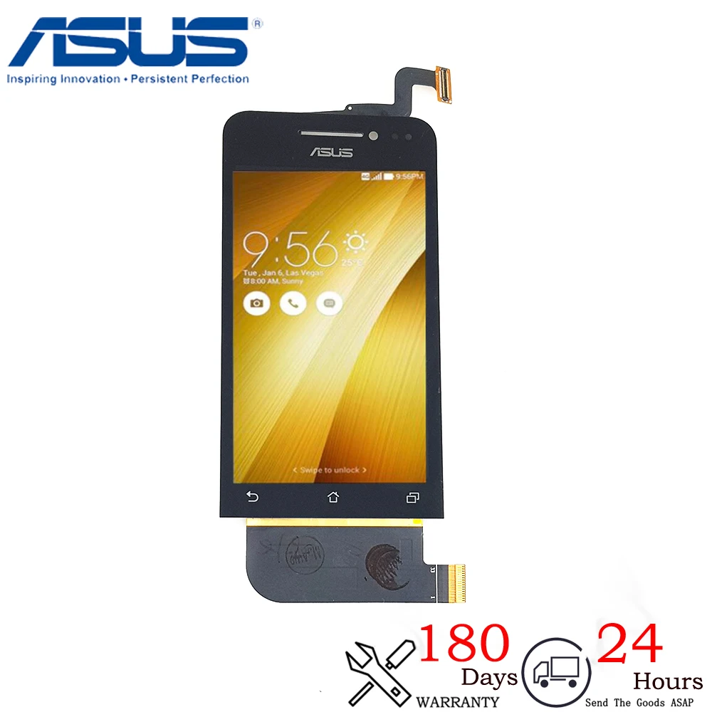 

New 4" For Asus Zenfone 4 A400CG LCD Display Matrix Touch Screen Digitizer Assembly With Frame Replacement Parts 854*480