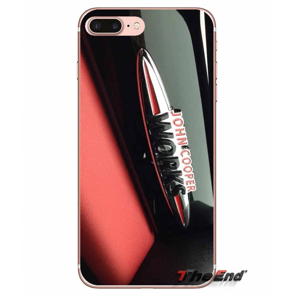 Для iPhone X 4 4S 5 5S 5C SE 6 6S 7 8 Plus Samsung Galaxy J1 J3 J5 J7 A3 A5 2016 2017 mini cooper jcw прозрачный ТПУ чехол