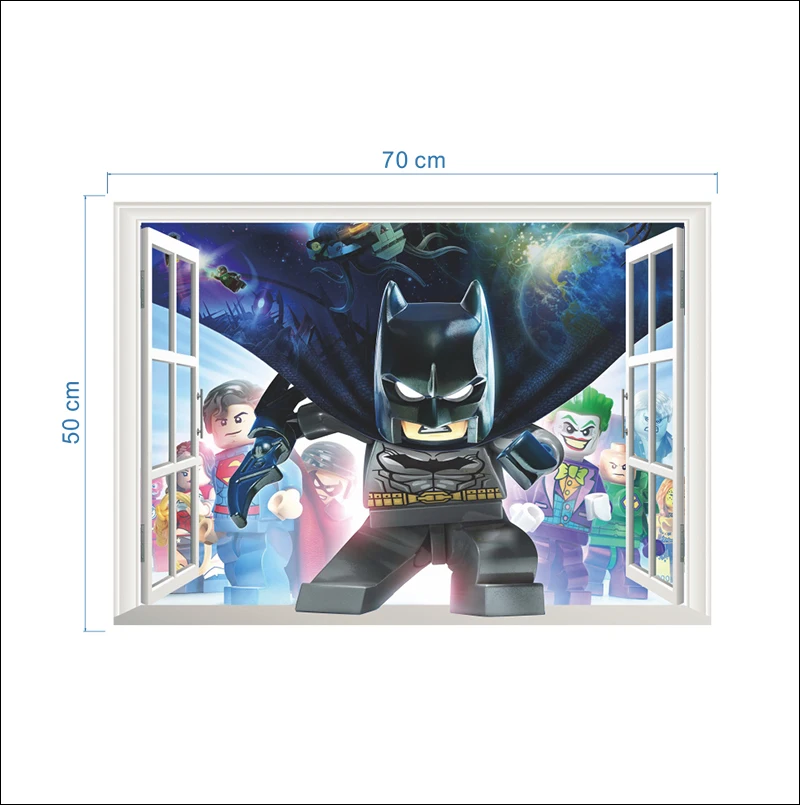 6-14125S Наклейки Marvel Человек-паук Железный человек Мстители для детской комнаты мальчик спальня аксессуары декоративная роспись комнаты - Цвет: 6-14125S