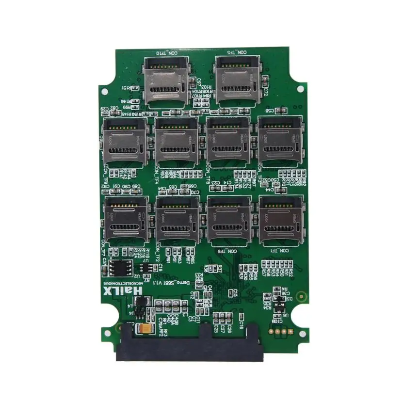 10 x Micro SD TF карта памяти к SATA SSD адаптер + RAID Quad 2 5 &quotSATA конвертер |