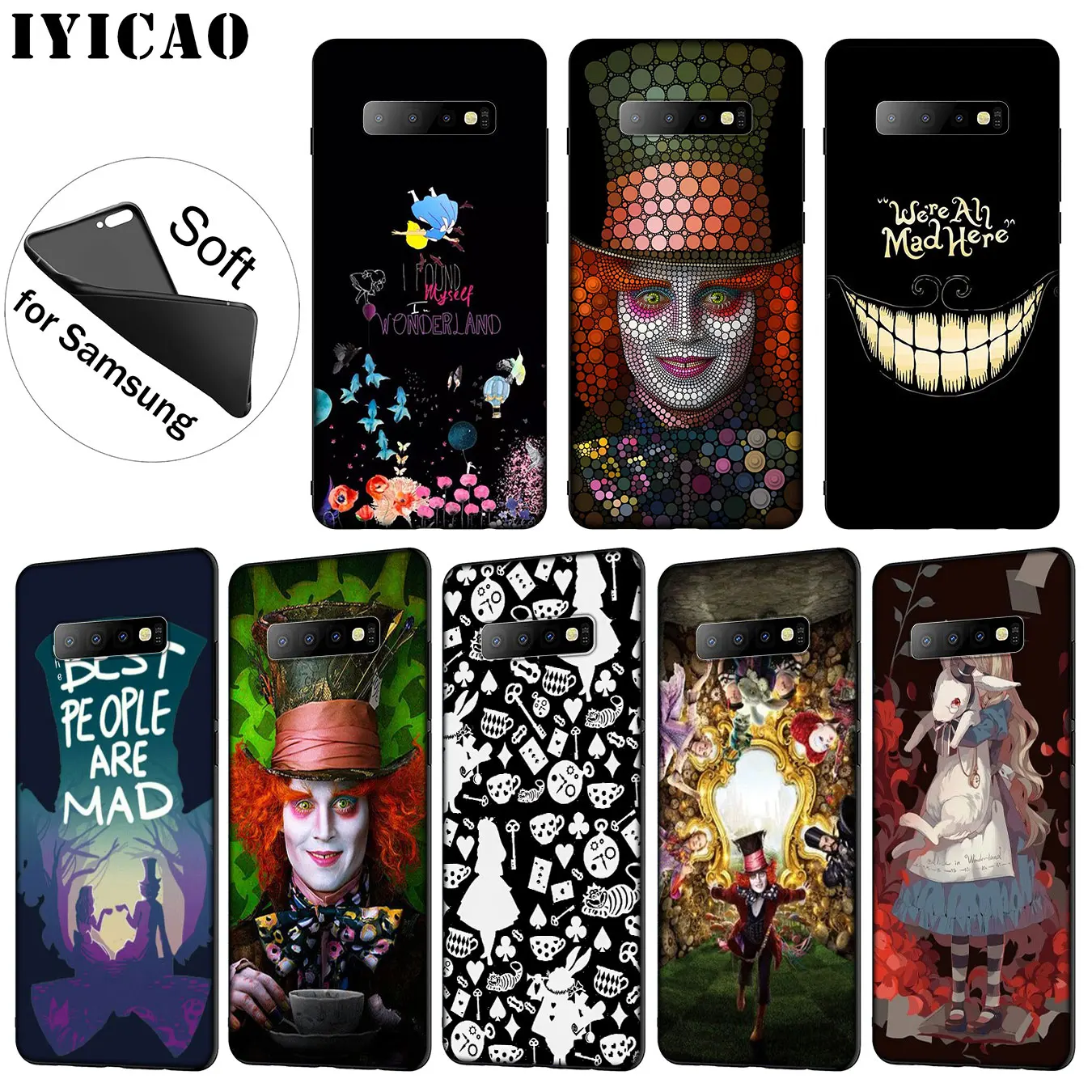 IYICAO Алиса в стране чудес Мягкий силиконовый чехол для телефона Samsung Galaxy S20 Ultra S10 Lite
