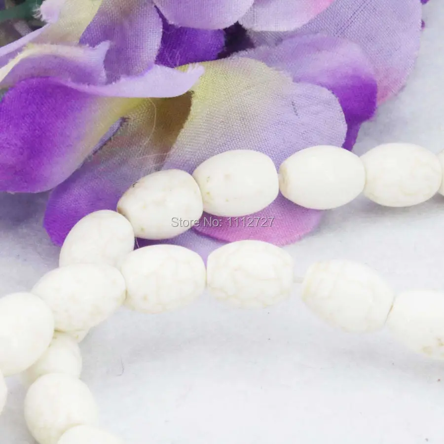 Аксессуары 8x10 мм белые турецкие бусины сделай сам Свободный Камень ковш для риса