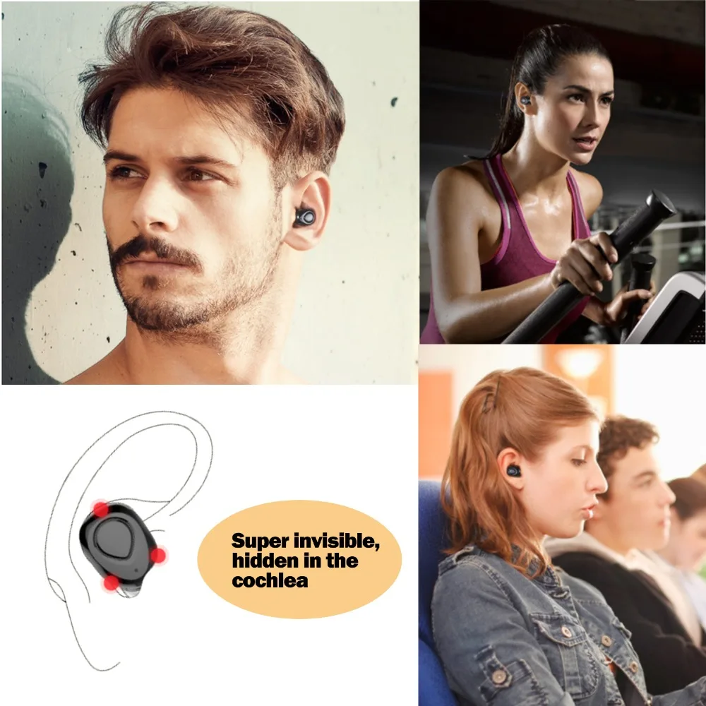 Наушники вкладыши TWS True Беспроводной гарнитура Bluetooth наушники беспроводные с