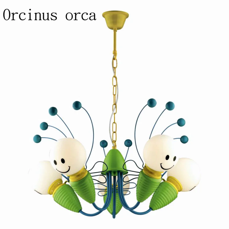 Креативная хрустальная люстра в средиземноморском стиле для детской комнаты