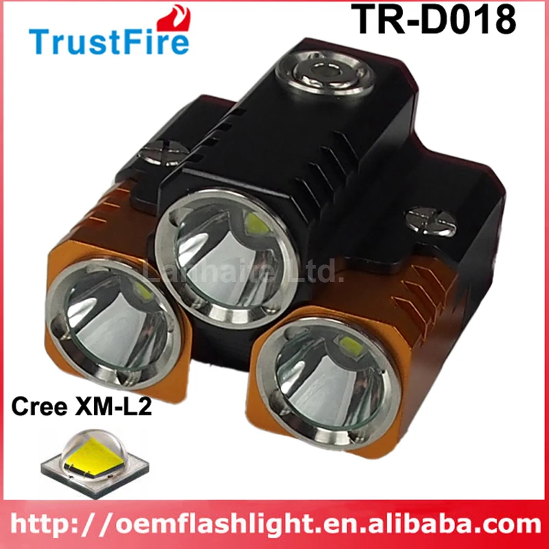 TrustFire TR D018 3 x Cree XM L2 U3 светодиодный 2300 Lumens 4 Mode Bike светильник с набором батарей|light