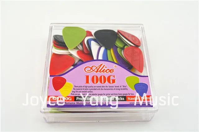 100 шт. нейлоновые медиаторы Alice для акустической и электрической гитары в