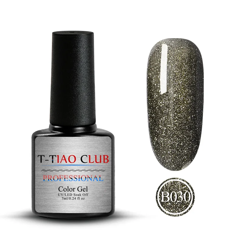 T-TIAO CLUB, 7 мл, синий, черный гель для ногтей с блестками, лак для ногтей, Ультрафиолетовый гибридный, долговечный, впитывающий Праймер, маникюрный Гель-лак для нейл-арта - Цвет: M30458
