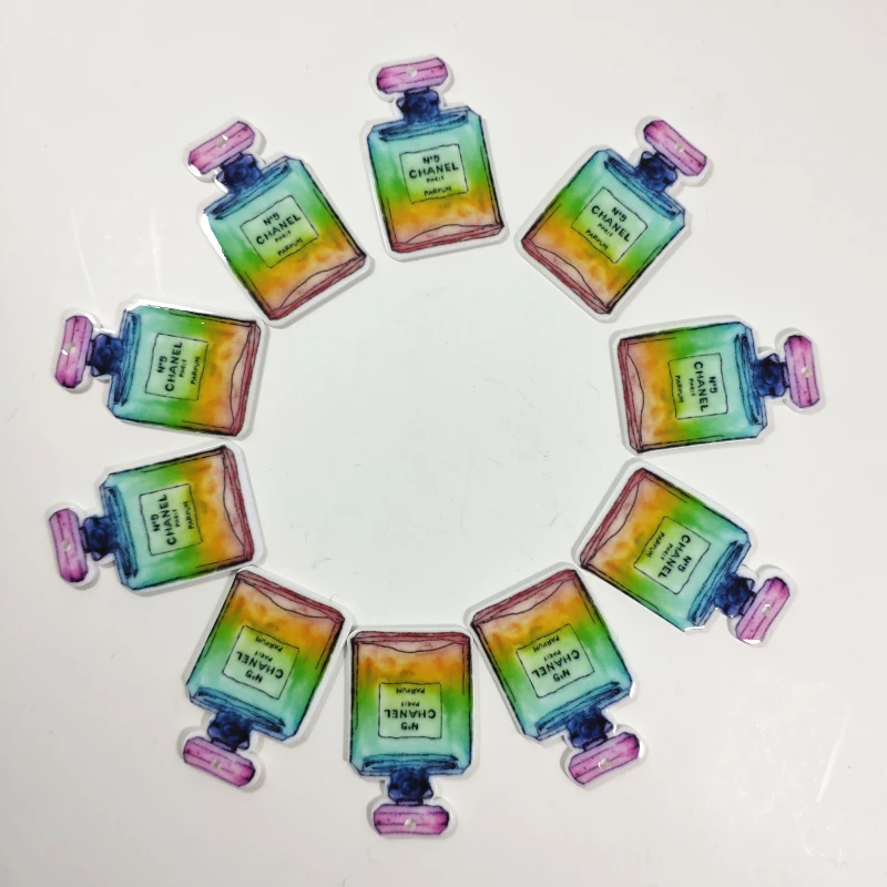 10 pcs/lot perfume flat back planar resin DIY cabochons accessories for diy mobile phone case headband hair bow | Дом и сад