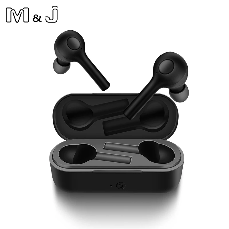 Наушники M& J tws Bluetooth 5,0 для всех смартфонов, мини беспроводная гарнитура для samsung Xiaomi huawei, Спортивная гарнитура+ зарядное устройство