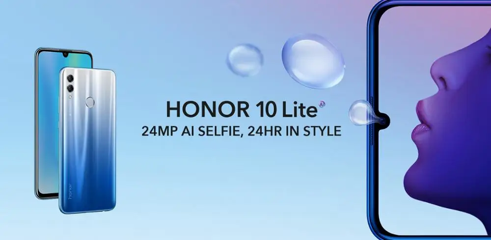 Оригинал huawei honor 10 Lite 4 Гб 64 6 21 &quot2340*1080 Восьмиядерный мобильный телефон двойной