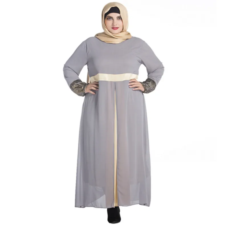 Кружева длинным рукавом dress o шея повседневная bodycon бальные платья исламские muslim