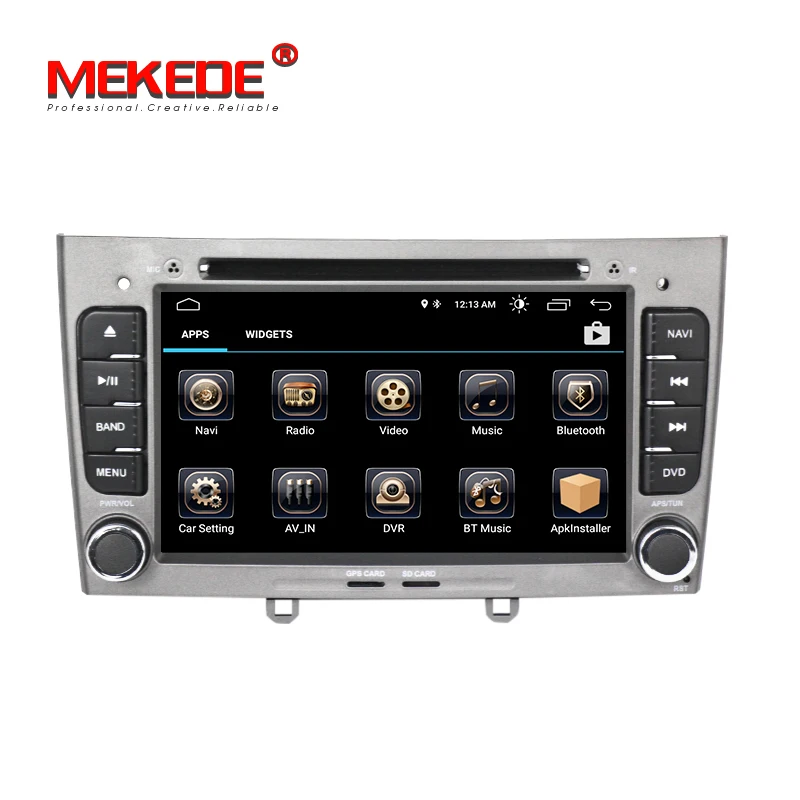 HD 1024x600 Android 8,1 7 дюймов Автомобильный DVD мультимедиа для peugeot 308 408 с wifi радио gps навигация 8G карта