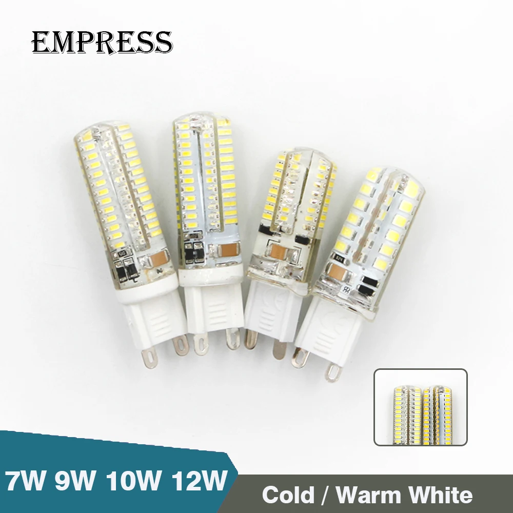 G9 светодиодный 7 W 9 10 12 AC 220 V светильник лампы SMD 2835 3014 g9 света высокой качественная