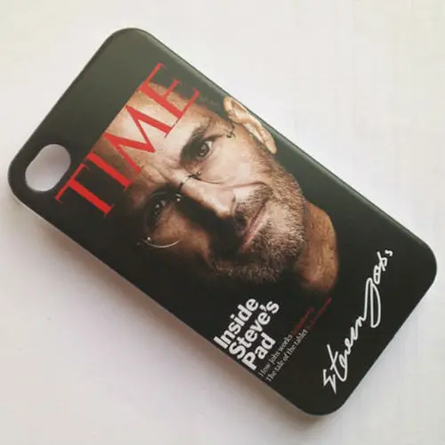 Free shipping 100pcs/lot Steve Jobs Plastic Scrub Hard Back Case Cover For iPhone 4 4S Memorial iphone |
