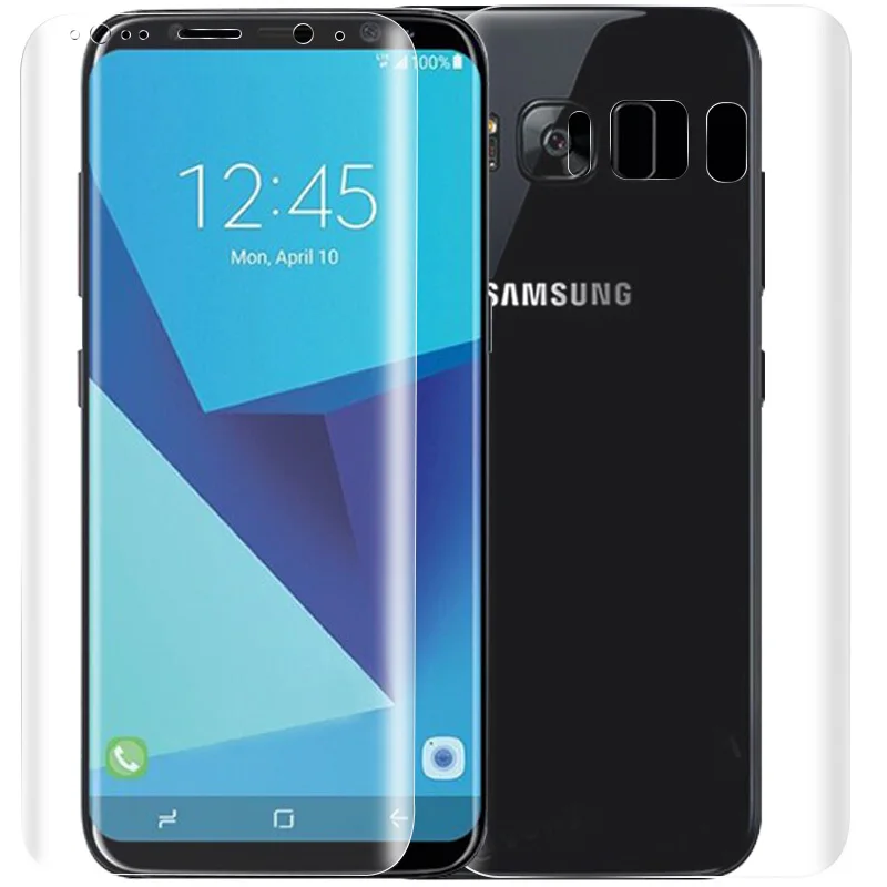 3D изогнутая задняя Передняя мягкая пленка для samsung Galaxy S8plus S7 S6 Edge S8 S10 Plus+ E Защитная пленка для экрана Sansung S9 S8 Plus Note 8 9