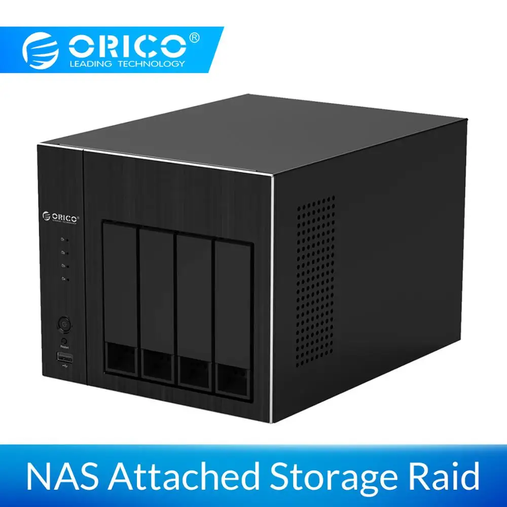 ORICO 2,5 3,5 ''NAS 4-Bay, устройство для хранение жестких дисков с RAID HDD чехол Gen7 SATA USB 3,0 HDMI RJ45 аудио USB2.0 SSD чехол 48 ТБ