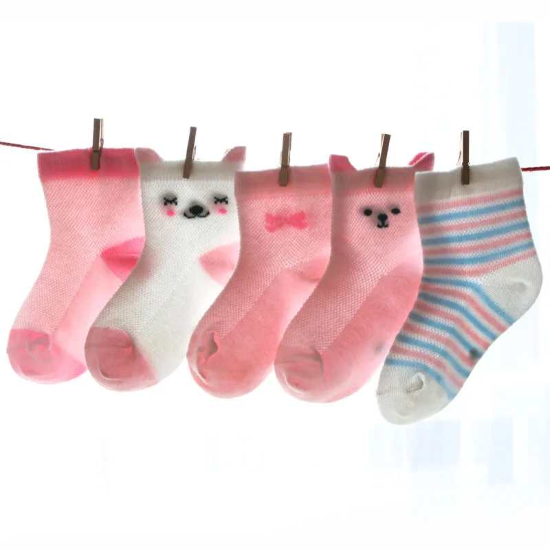 

Newborn Boys Girls Toddler Anti-slip Socks 5 Pairs/Lot Baby Socks Cartoon Infant Socks Birthday Gifts For Baby