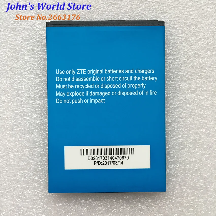 Высокое качество LI3820T43P3H785440 2000 mAH Оригинальный аккумулятор для телефона zte лезвие