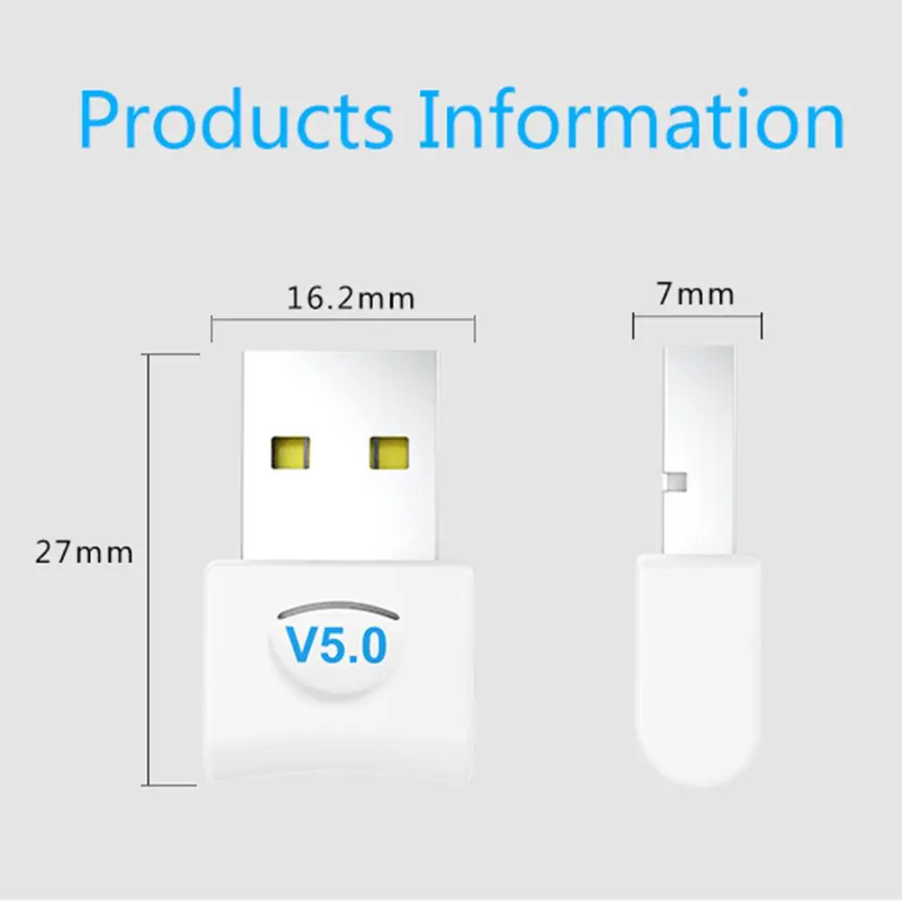 USB Bluetooth адаптер 5 0 Настольный беспроводной WiFi Аудио приемник передатчик ключ для