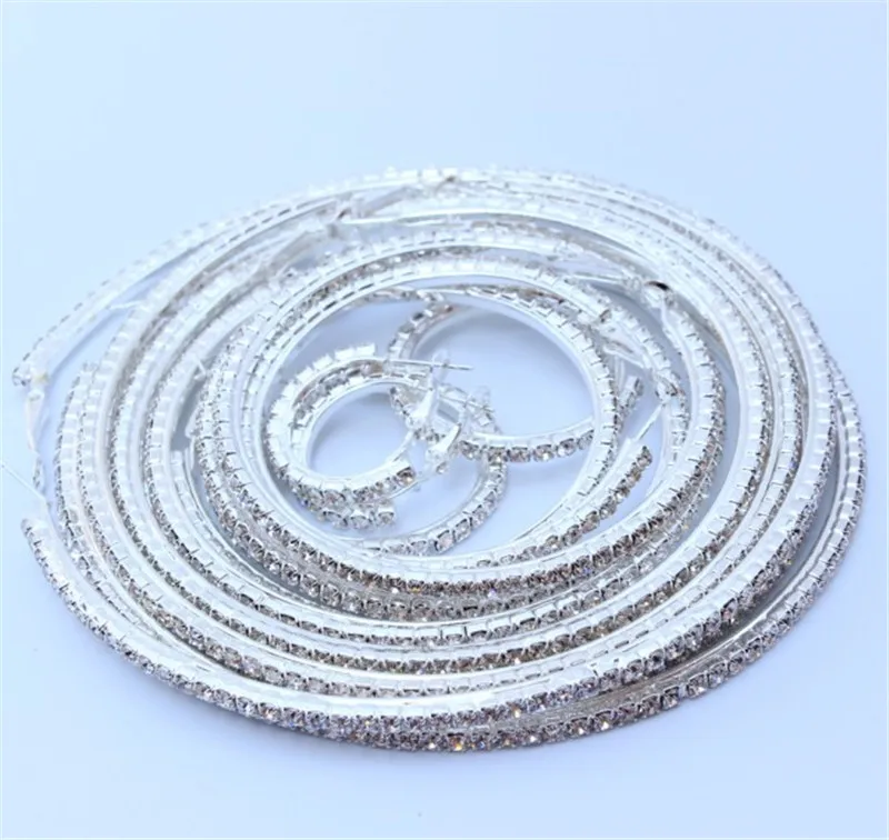 Hot Party Earrings Fashion Trendy Big Round Hoop Circle Elegant Simple Pierced Silver Color Gilded multi-size 2 Colors | Украшения и