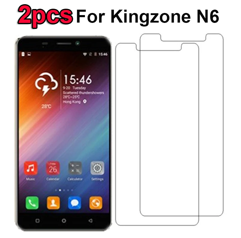 

2 шт., устойчивое к царапинам ультратонкое закаленное стекло для kingzone N6, Защитная пленка для экрана для kingzone N6, Защитное стекло для мобильног...
