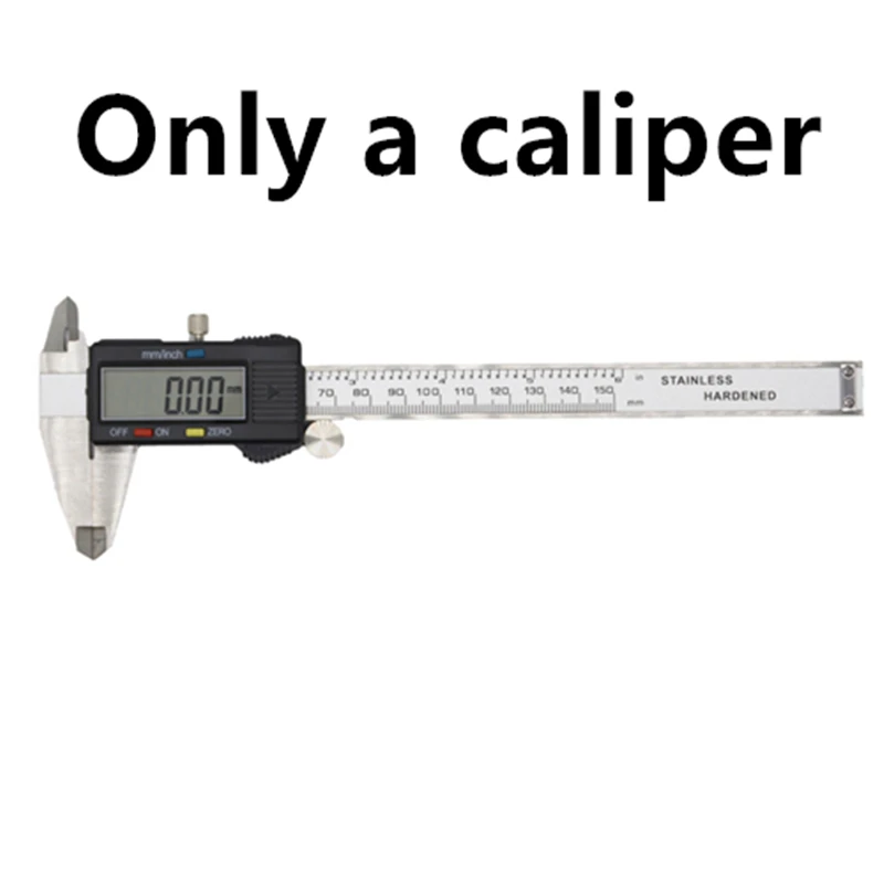 Only a caliper 0-150 мм Цифровой штангенциркуль из нержавеющей стали Электронный штангенциркуль металлический штангенциркуль измерительный инструмент - Цвет: Only a caliper