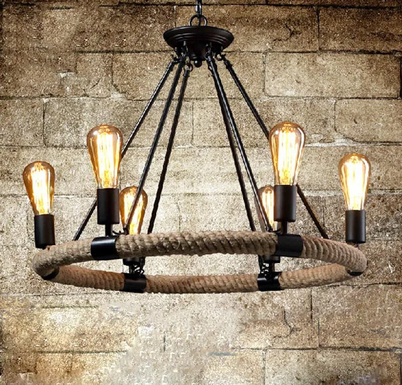 Американская люстра в стиле Маджонга ретро светильник для ресторана бара