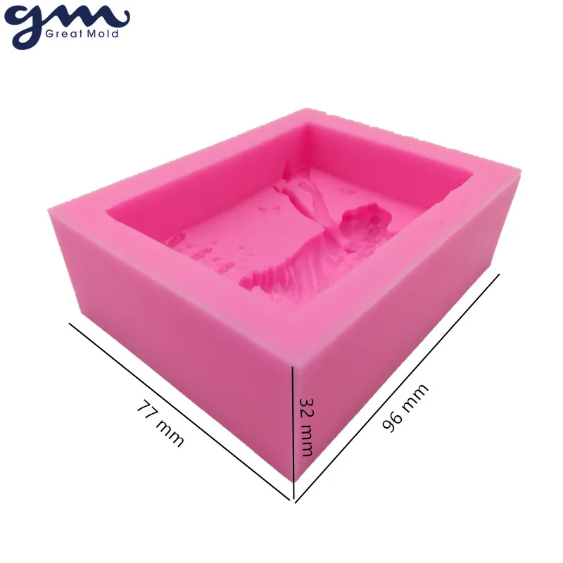 Отличная форма для детского ангела силиконовая мыла DIY силиконовые формы