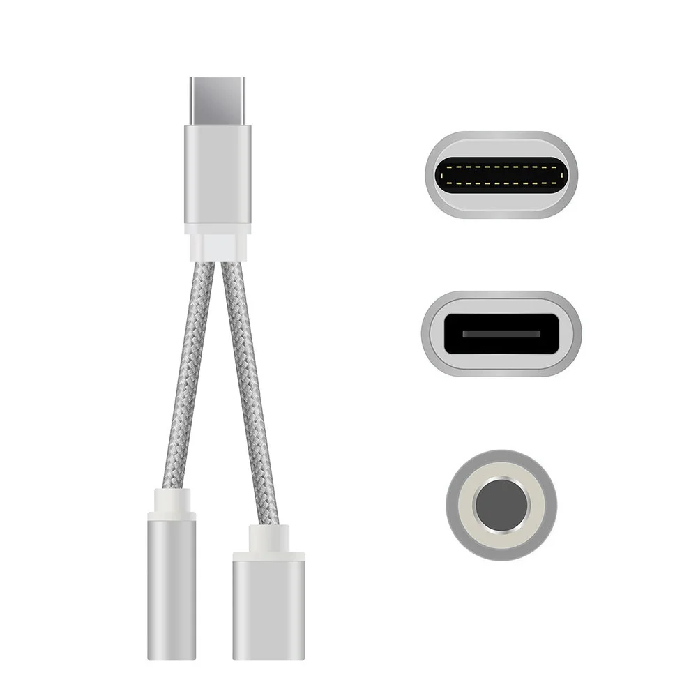 Недавно USB C кабель Type до 3 5 мм аудио разъем для наушников адаптер зарядки Letv 2 Max
