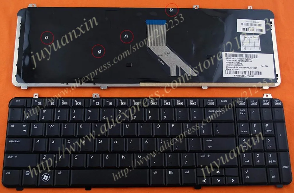 Английскую клавиатуру для hp павильон DV6 DV6T 1000 1200 1100 1300 2000 US клавиатура