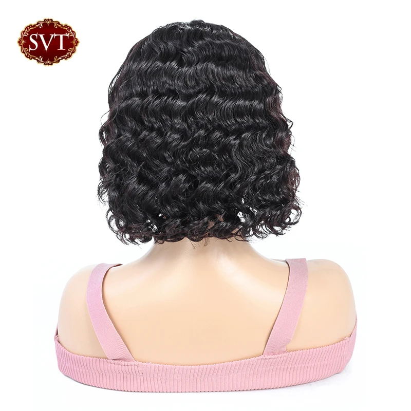 SVT Bob 13x4 парики на шнурках для черных женщин короткие человеческие волосы