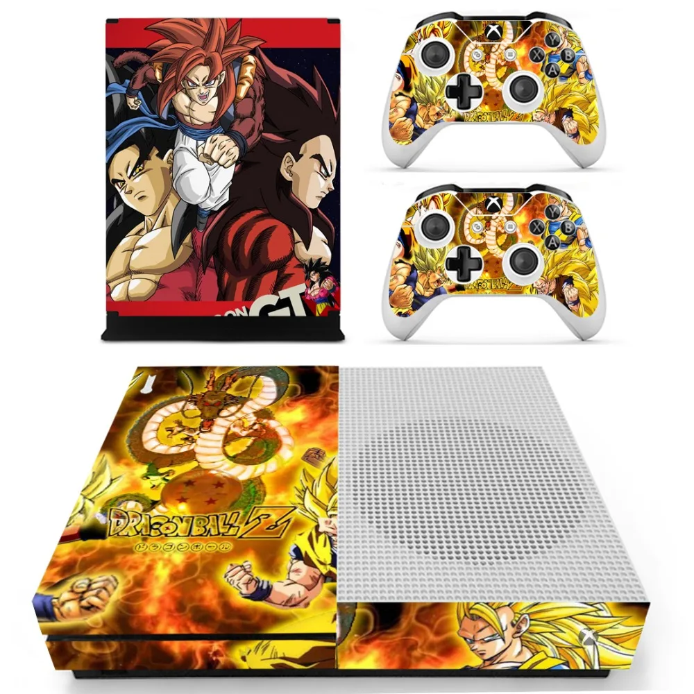 Виниловая наклейка Dragon Ball Super Z Goku для Xbox One S консоли и контроллеров Slim Skin|Наклейки|
