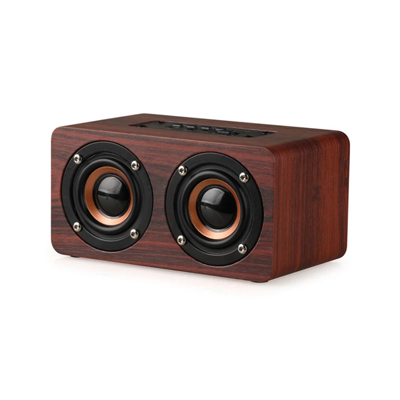 Беспроводной Bluetooth динамик портативный деревянный HiFi аудио Suppor TF корзину Aux в шок