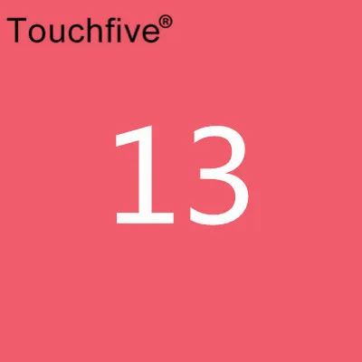 13 TOUCHFIVE дополнительный цвет двойная головка художественные маркеры Кисть ручка на спиртовой основе эскизные маркеры манга ручки для рисования товары для рукоделия - Цвет: 13
