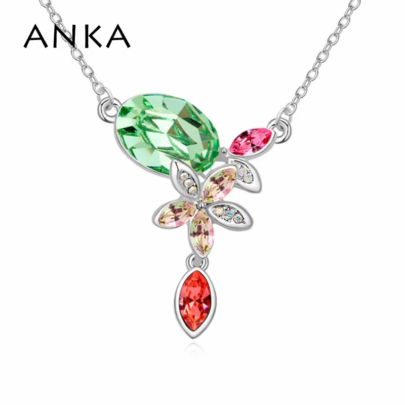 Анка ювелирные изделия реальный горячий ожерелье с кристаллом в форме цветка