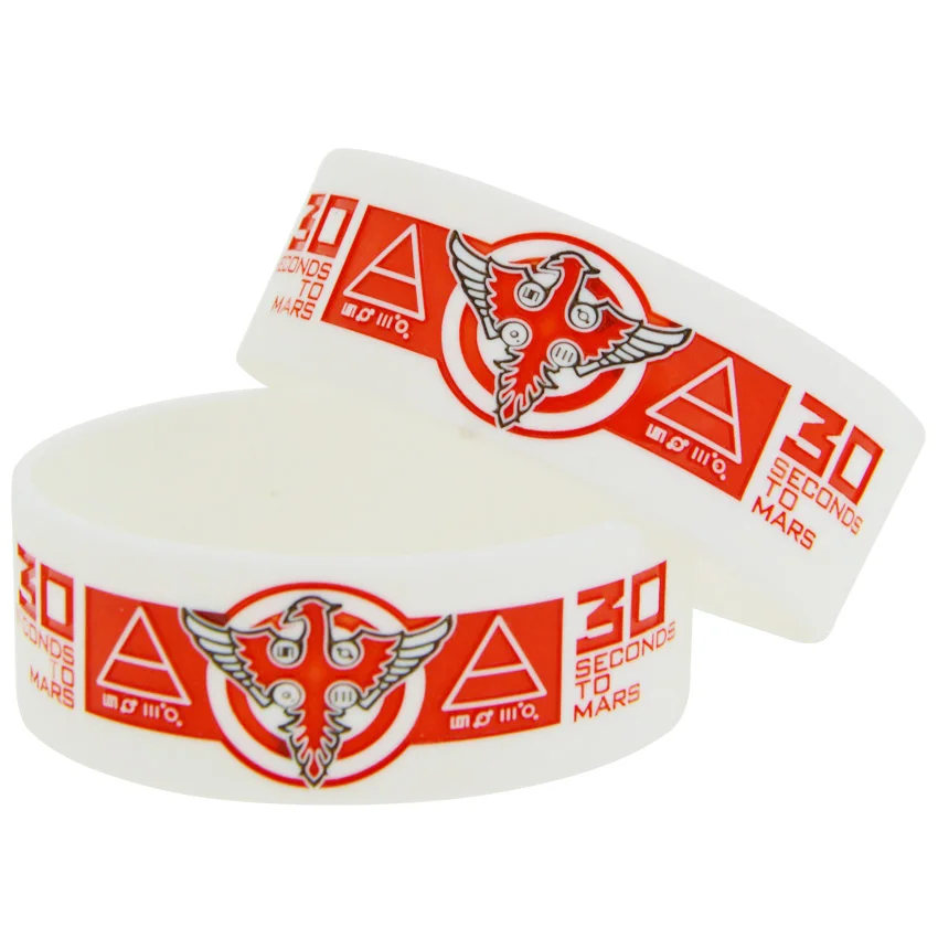 1 шт 30 секунд на Марс силиконовый 2 цвета браслет|wide bracelet|bracelet wideblack wide bracelet |