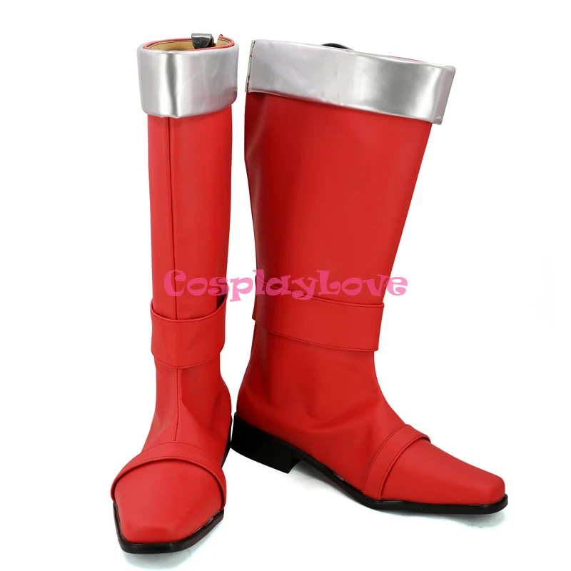 Cosplay Love Super Sentai красная обувь для косплея UCHU SENTAI KYURANGER Stinger длинные сапоги на заказ |