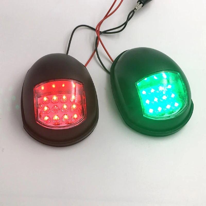 1 комплект 12V морской катер светодиодный навигации светильник красный зеленый Порты и разъёмы светильник правой светильник парусный спорт сигнальная лампа