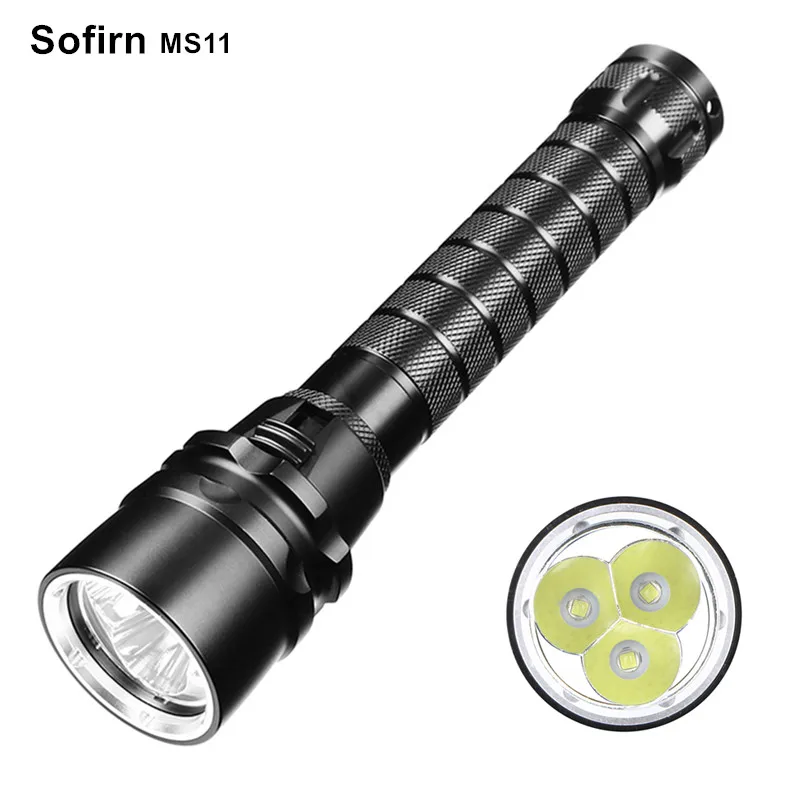 Sofirn MS11 мощный светодиодный фонарь для подводного плавания 18650 Cree 1500lm фонарик с