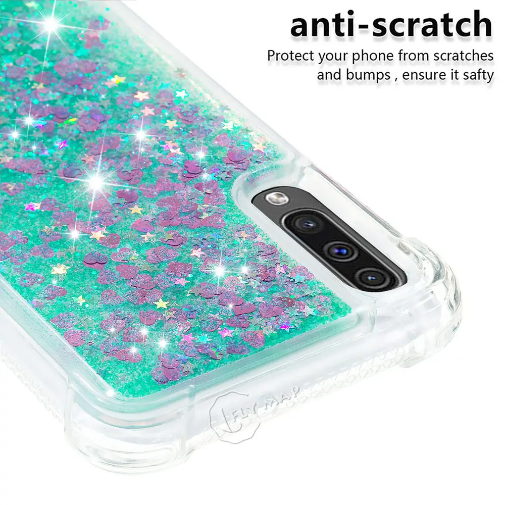 Блестящий чехол со звездами для Samsung Galaxy A50 A 50 2019 A505FN A505F/DS SM-A505FN SM-A505F/DS жидкий